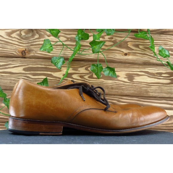 Gordon Rush Shoes Sz 11 M Almond Toe Brown Derby Oxfords Leather Men - Picture 4 of 8